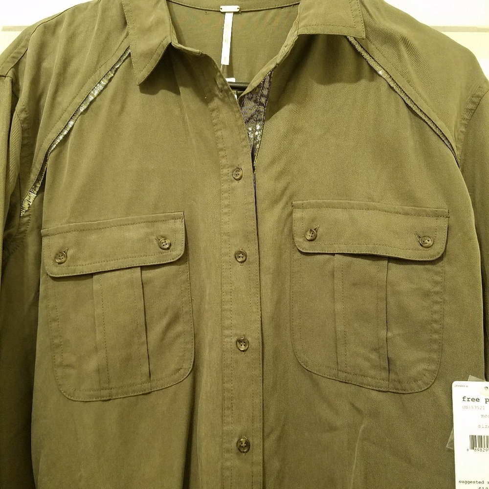 New Free People boyfriend shirt
